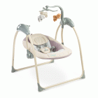 Gyerek Hintáztató Caretero Loop Swing Elektromos  Hinta Beige 12 KG-ig, távirányítóval, adapterrel