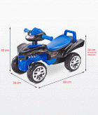 TOYZ MINIRAPTOR Quad bébitaxi és járássegítő Blue