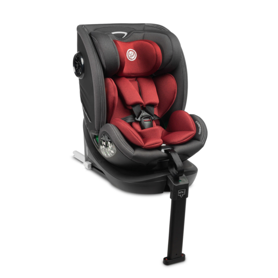 CARETERO FORTIS ISOFIX Autós Gyerekülés I-SIZE 40-150 CM  360 fokban elforgatható BURGUNDY