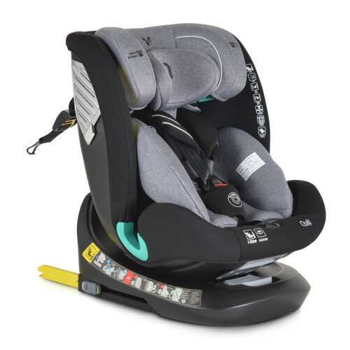 Cangaroo QUILL i-Size Isofix gyermekülés (40-150 cm) - Szürke