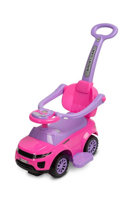 SPORT CAR BÉBITAXI  2in1 TOLÓKARRAL- PINK