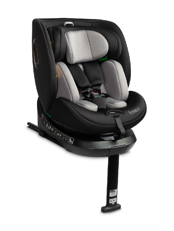 CARETERO BOSCO ISOFIX Autós Gyerekülés I-SIZE 40-150 CM  360 fokban elforgatható Black